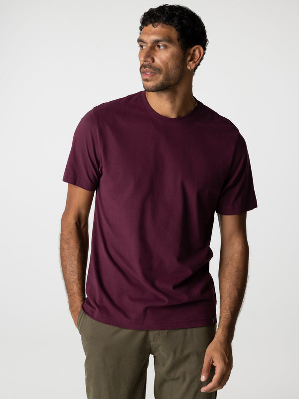 finisterre Men's Harlyn T-Shirt Plum