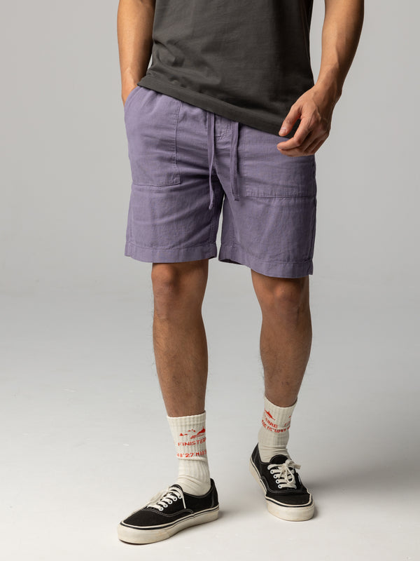 Finisterre Men's Hendra Hemp Short Violet Sky