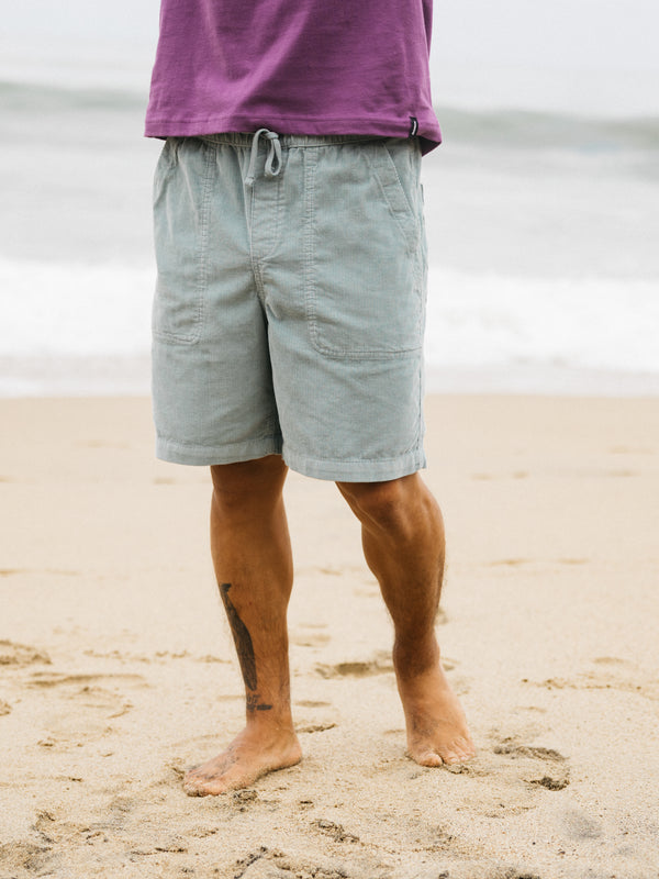 finisterre Men's Jetty Cord Short Blue Stone