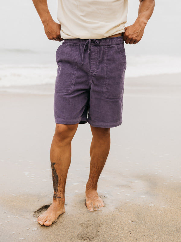 finisterre Men's Jetty Cord Short Violet Sky