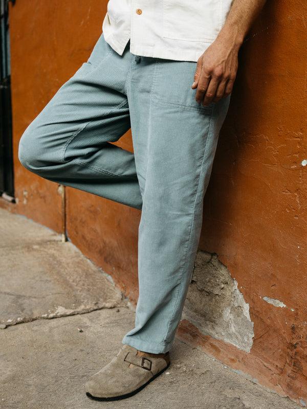 finisterre Men's Jetty Cord Trouser Blue Stone