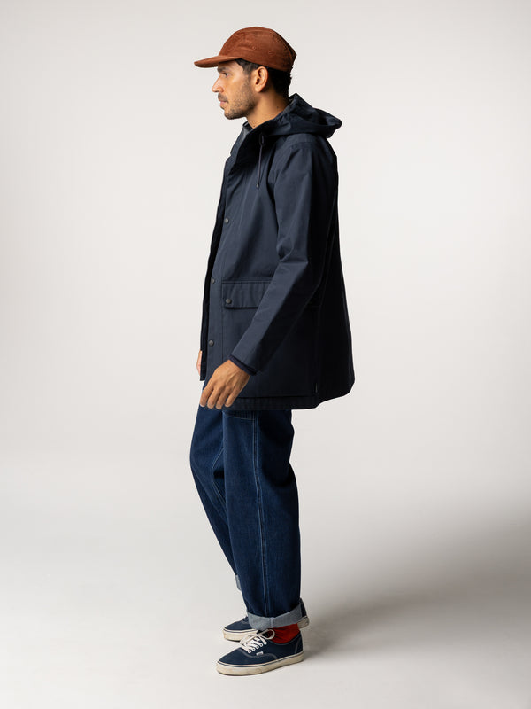 Finisterre Men's Litus Waterproof Jacket Navy