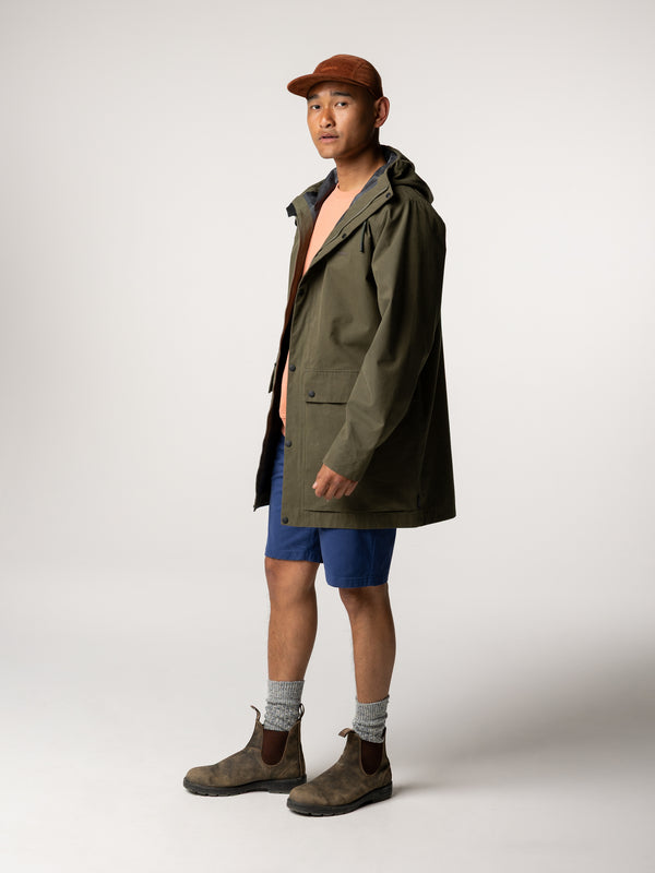 Finisterre Men's Litus Waterproof Jacket Olive