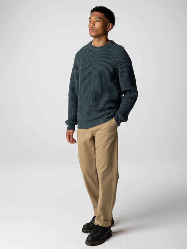 Finisterre Men's Mora Knit Jumper Marine