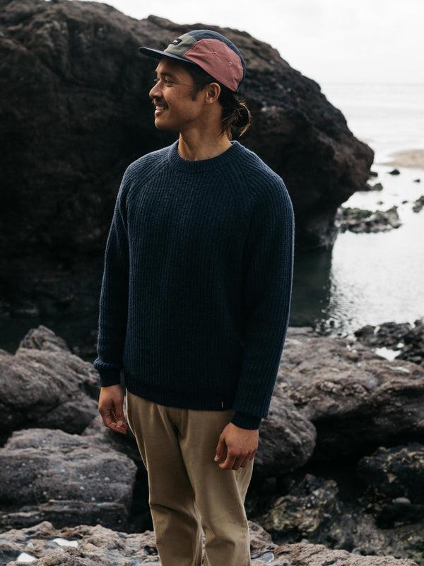 finisterre Men's Mora Knit Jumper Navy