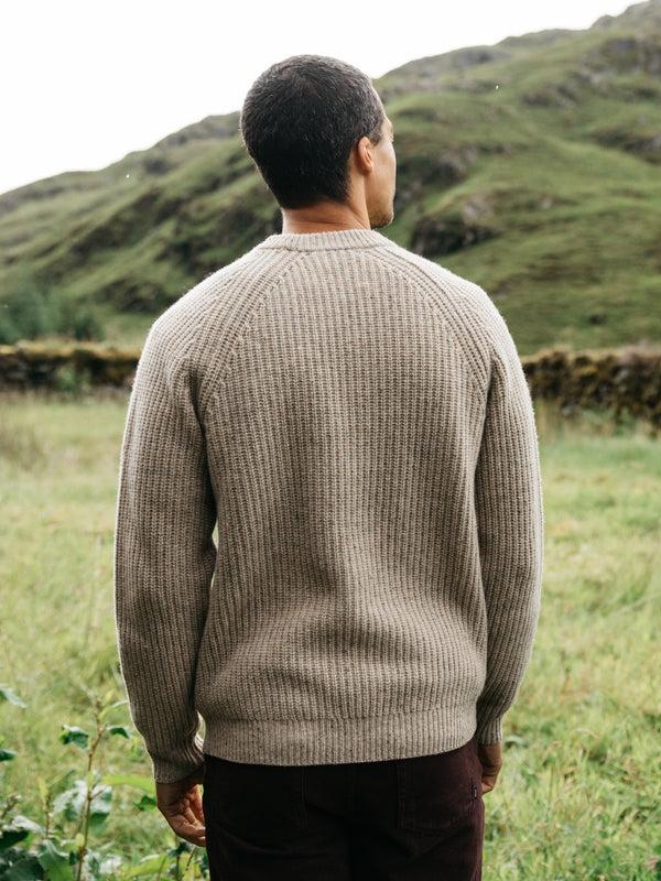 Finisterre Men's Mora Knit Jumper Oatmeal