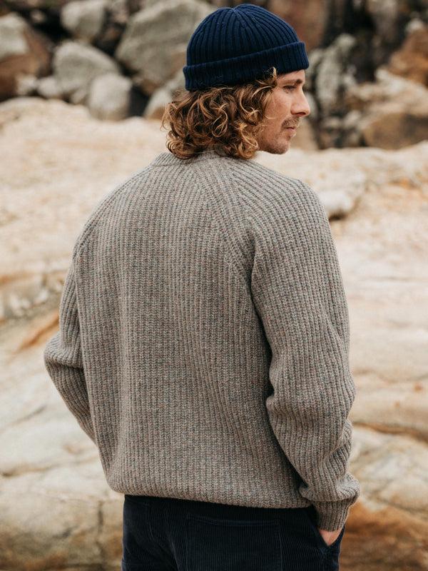 Finisterre Men's Mora Knit Jumper Wild Sage