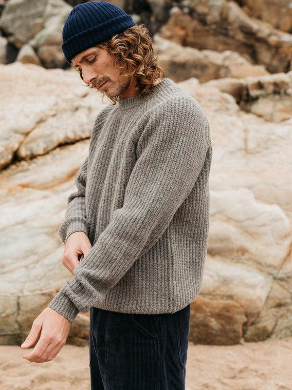 Finisterre Men's Mora Knit Jumper Wild Sage