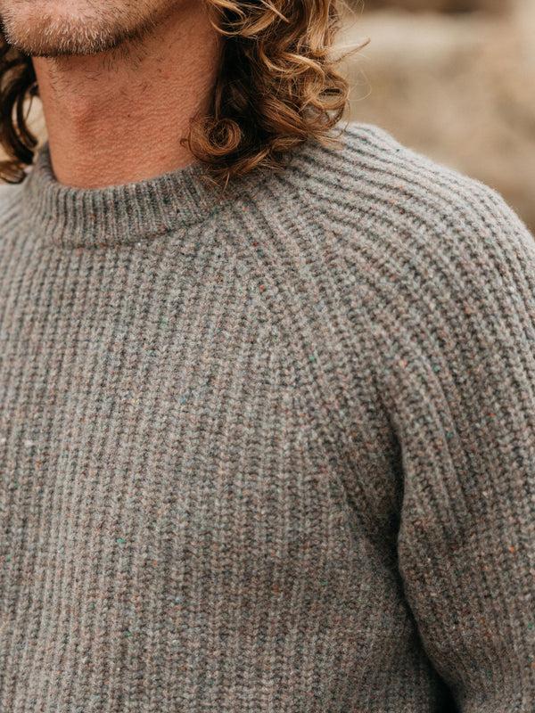 Finisterre Men's Mora Knit Jumper Wild Sage