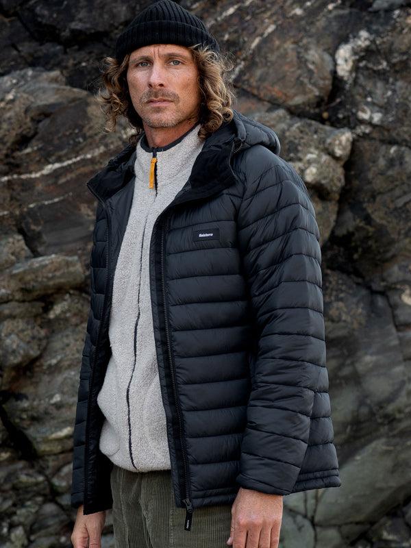 Finisterre Men's Nimbus Hooded Jacket Black