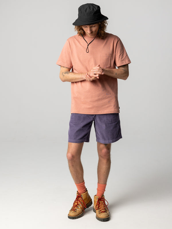 Finisterre Men's Orca Recycled Pocket T-Shirt Clay