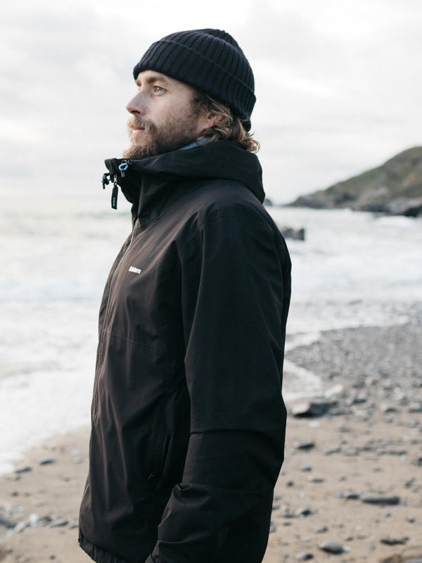 Finisterre Men's Rainbird Waterproof Jacket Black