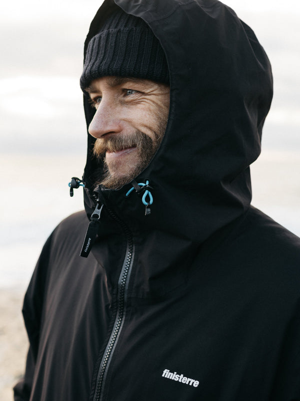 Finisterre Men's Rainbird Waterproof Jacket Black