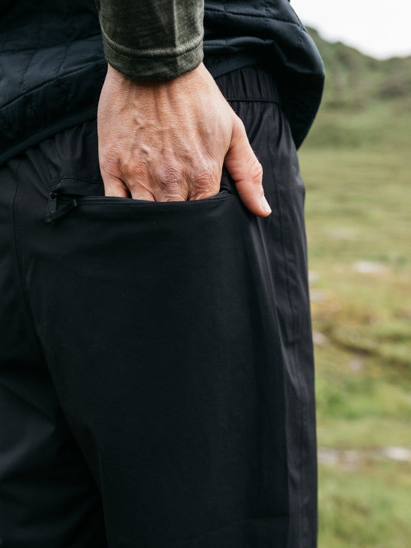 Finisterre Men's Rainbird Waterproof Trouser Black