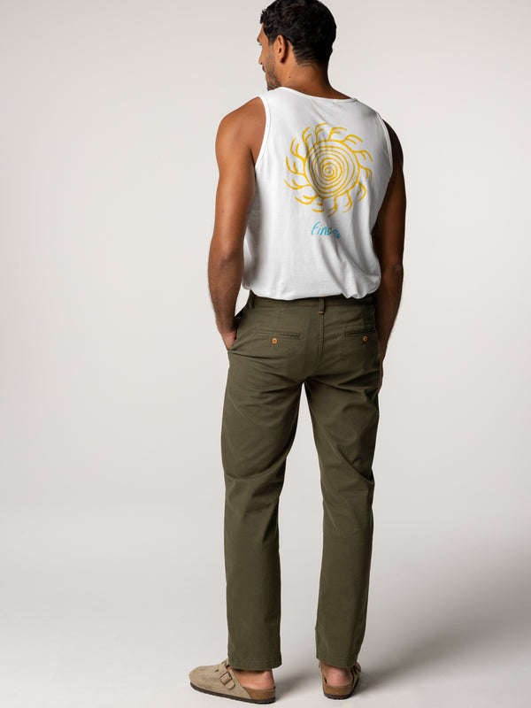 Finisterre Men's Rincon Slim Fit Chino Olive