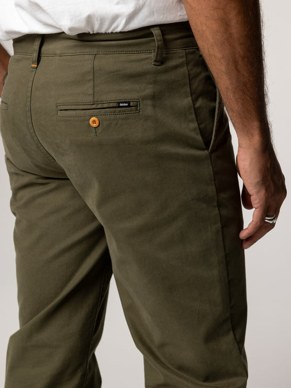 Finisterre Men's Rincon Slim Fit Chino Olive