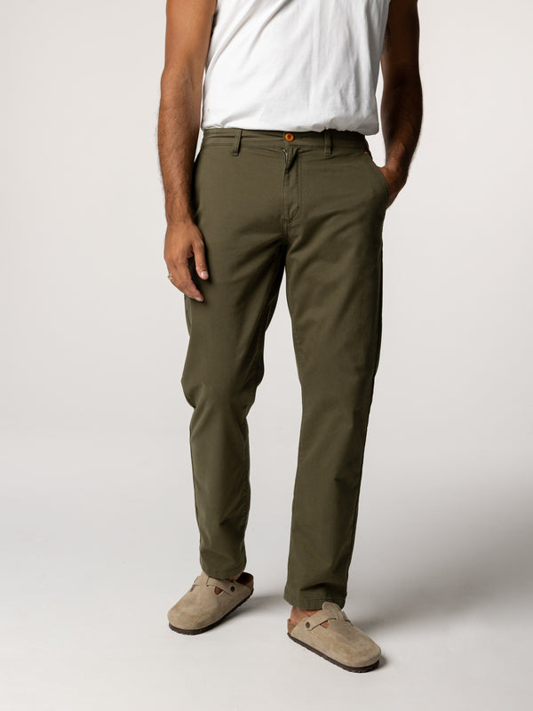 finisterre Men's Rincon Slim Fit Chino Olive