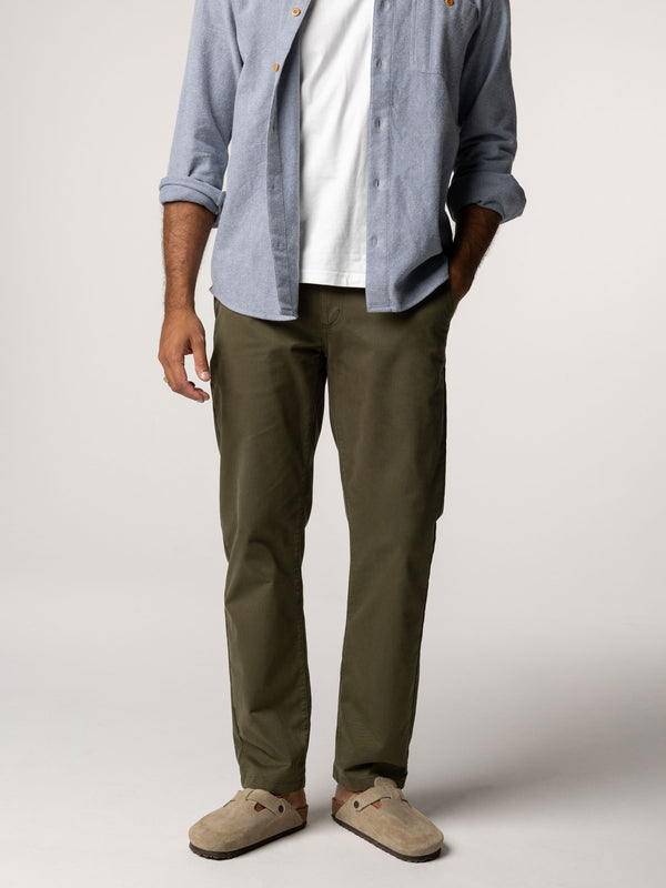 Finisterre Men's Rincon Straight Fit Chino Olive