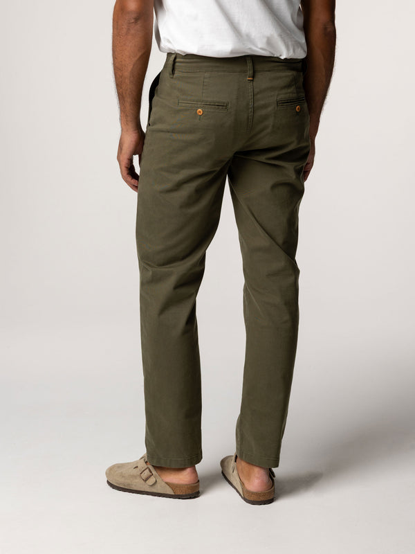 Finisterre Men's Rincon Straight Fit Chino Olive