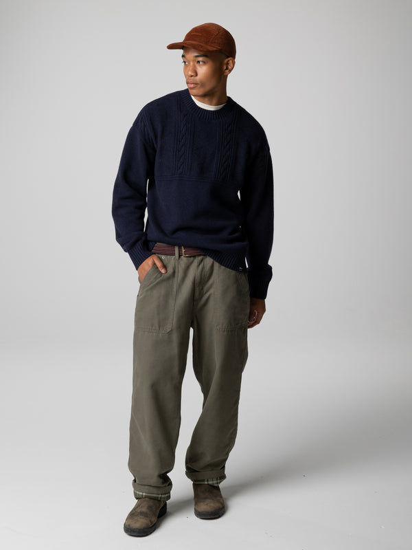 Finisterre Men's RNLI Polperro Jumper Navy