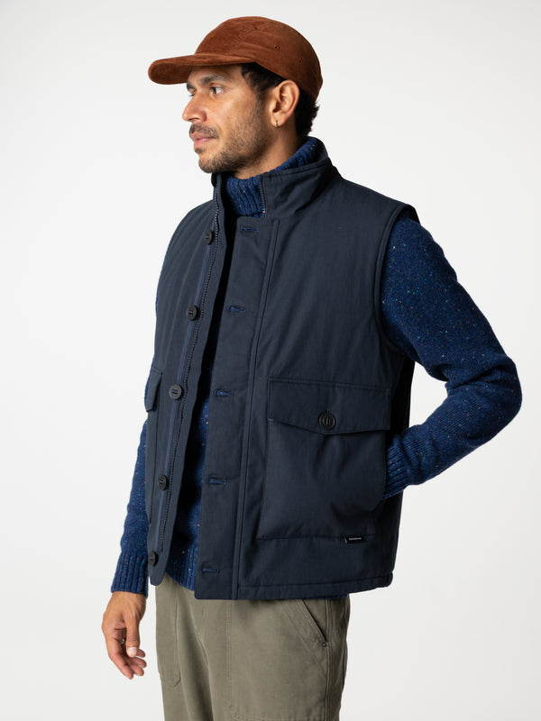 Finisterre Men's Shipyard Insulated Gilet Navy