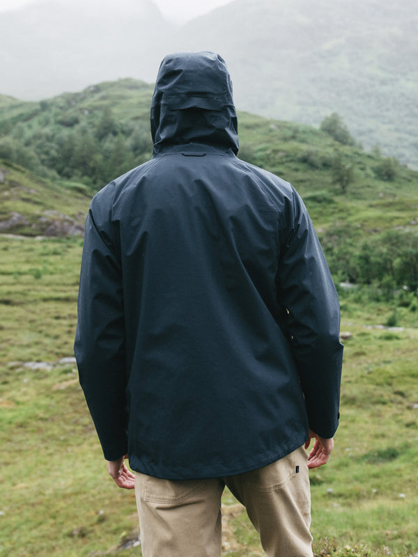 Finisterre Men's Skybird Waterproof Jacket Navy