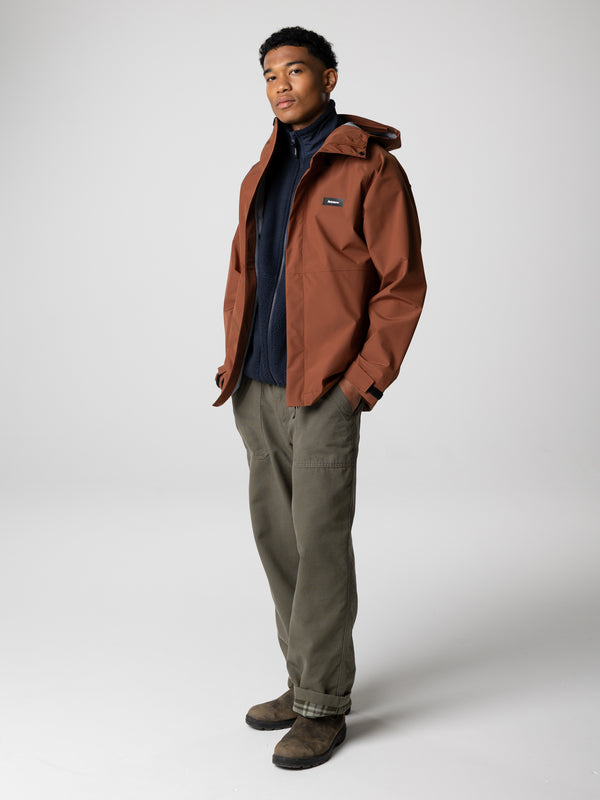Finisterre Men's Skybird Waterproof Jacket Pecan
