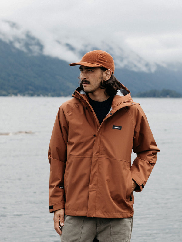 finisterre Men's Skybird Waterproof Jacket Pecan