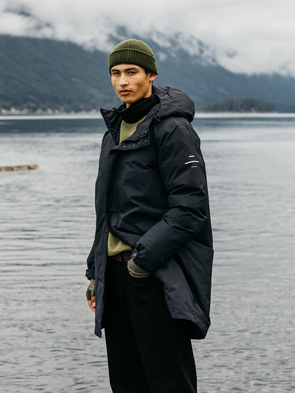 finisterre Men's Solway Waterproof Parka Black