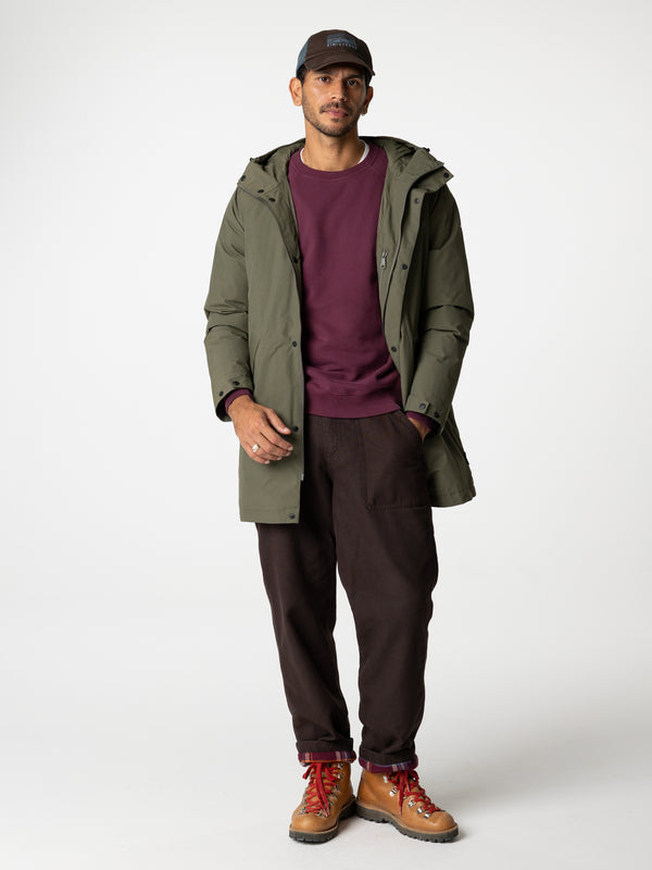 finisterre Men's Solway Waterproof Parka Olive