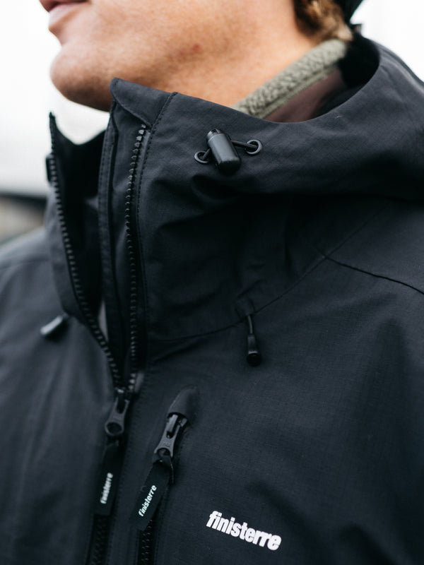 Finisterre Men's Stormbird Waterproof Jacket Black