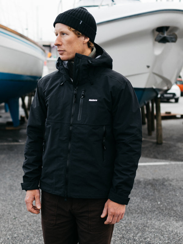 Finisterre Men's Stormbird Waterproof Jacket Black