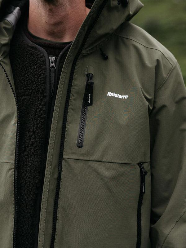 Finisterre Men's Stormbird Waterproof Jacket Olive