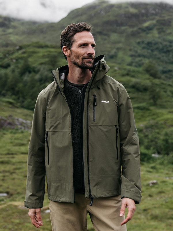 finisterre Men's Stormbird Waterproof Jacket Olive