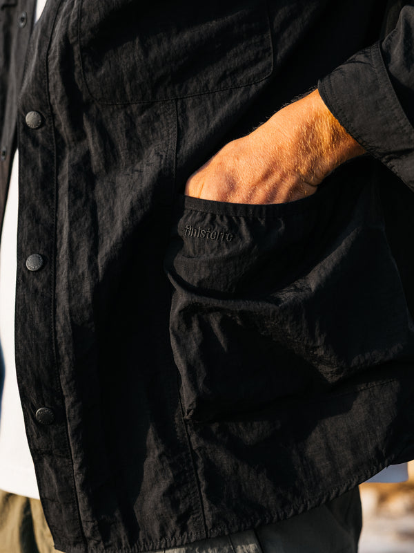 Finisterre Men's Wander Long Sleeve Shirt Black