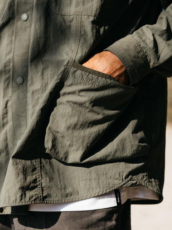 Finisterre Men's Wander Long Sleeve Shirt Olive