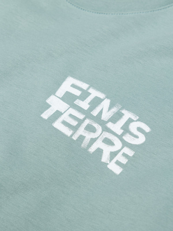 Finisterre Men's Wild Sea T-Shirt Blue Stone