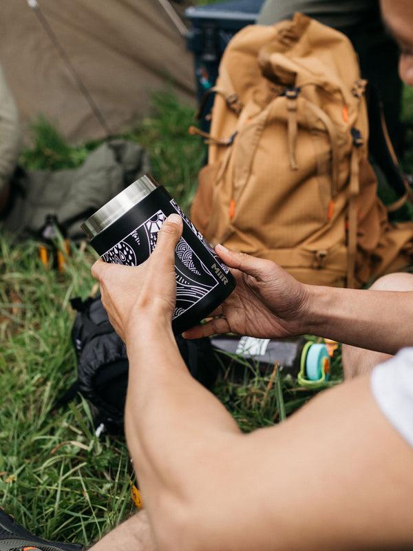 Finisterre MiiR Food Flask 24oz Black Paisley