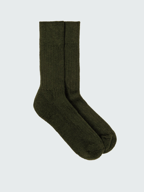 finisterre Ribbed Sock Khaki