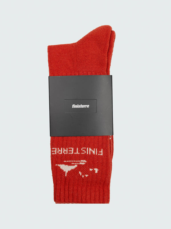 Finisterre Rossby Sports Sock Flame/Ecru