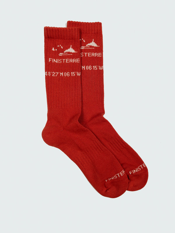 finisterre Rossby Sports Sock Flame/Ecru