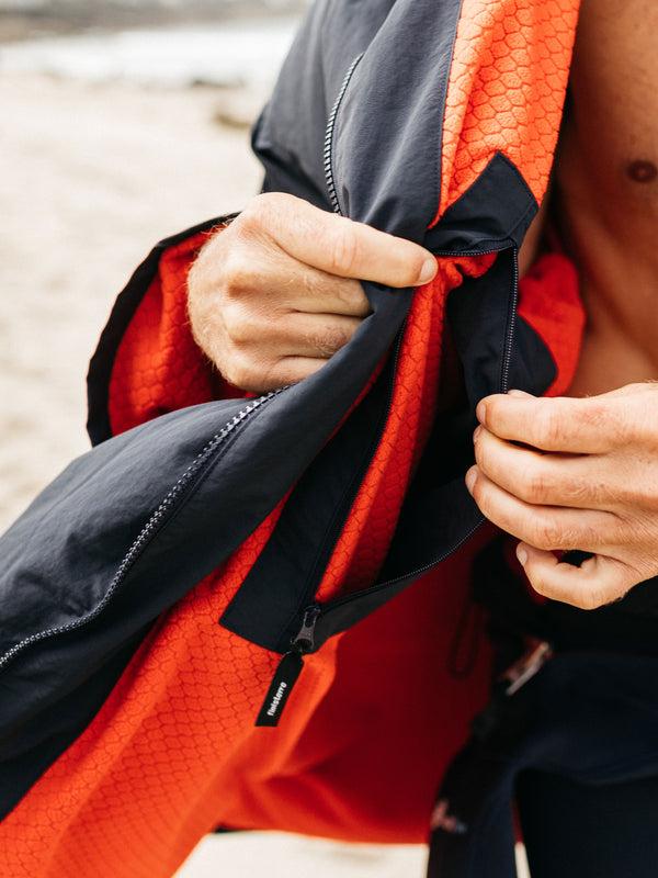 Finisterre Tego Long Sleeve Robe Navy/Flame