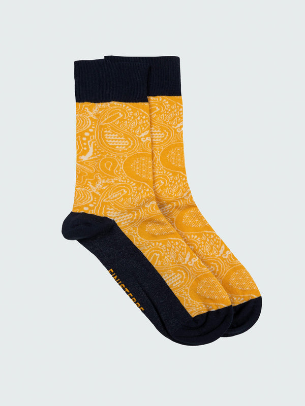 finisterre Tidelands Sock Paisley Manuka/Navy