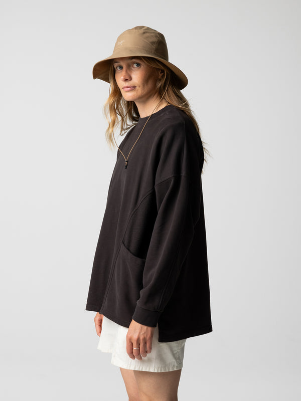 Finisterre Women's Awen Sweatshirt Burnt Umber
