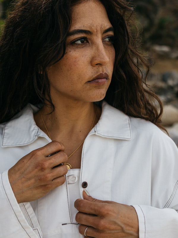 Finisterre Women's Croft Smock Ecru