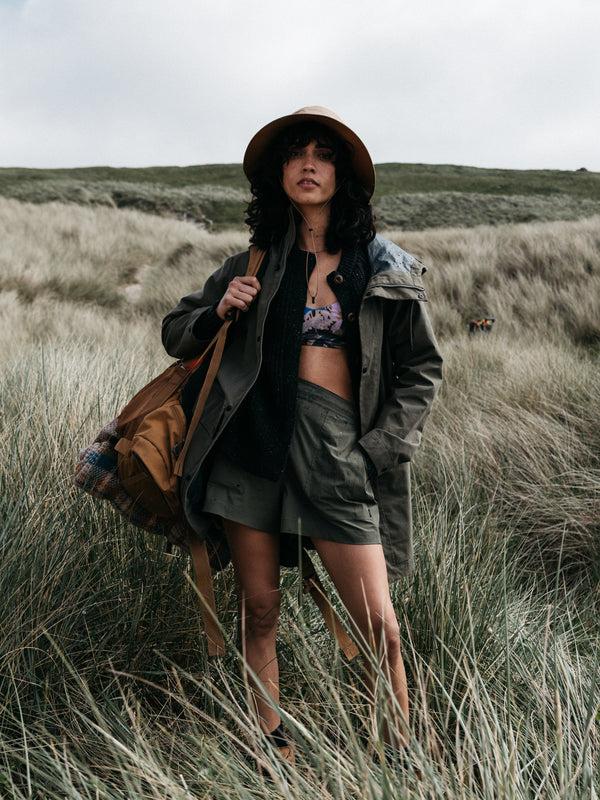 Finisterre Women's Litus Waterproof Jacket Olive