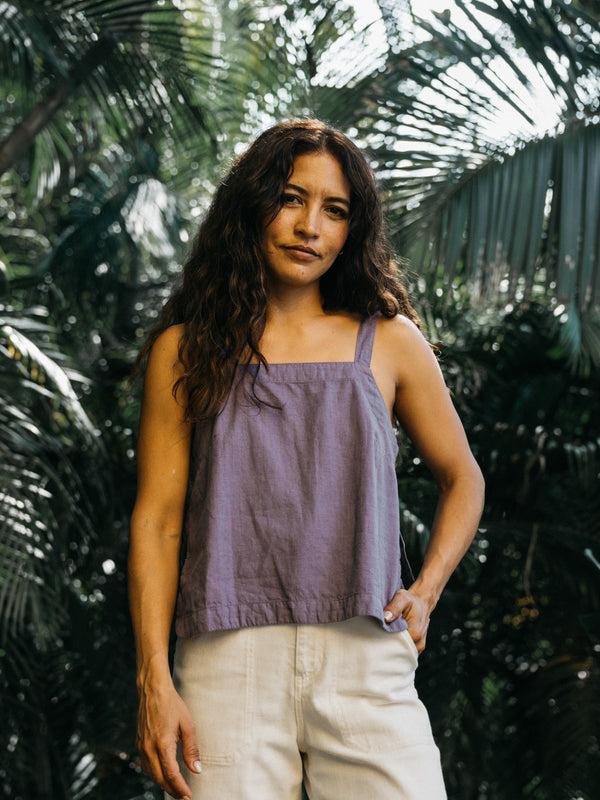 finisterre Women's Morva Cami Top Violet Sky