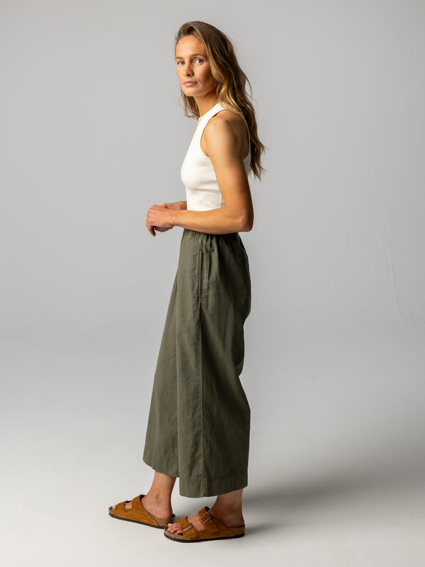 Finisterre Women's Morva Hemp Culotte Olive