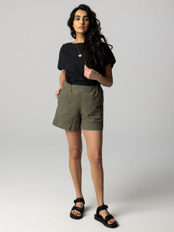 Finisterre Women's Morva Hemp Top Black