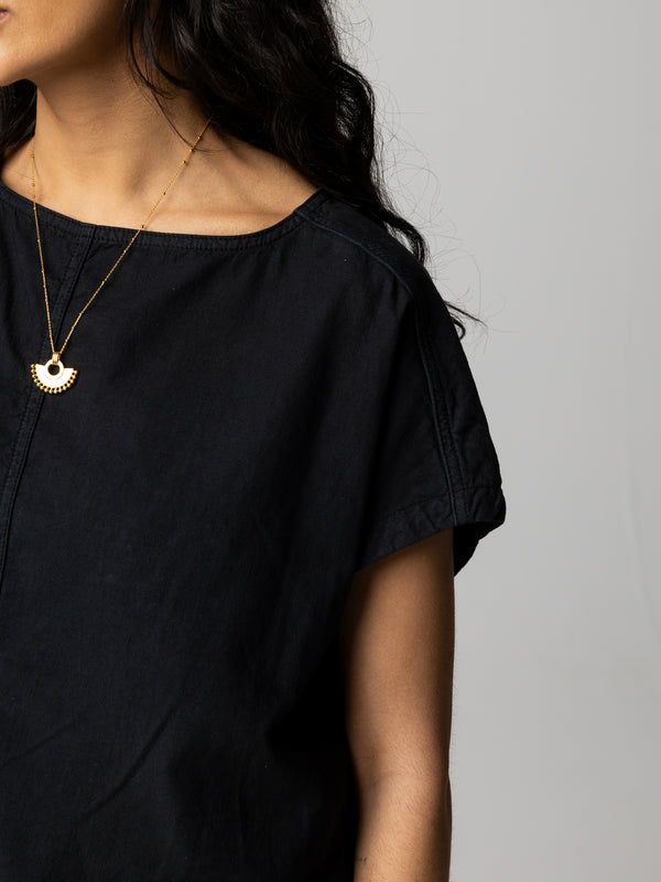 Finisterre Women's Morva Hemp Top Black